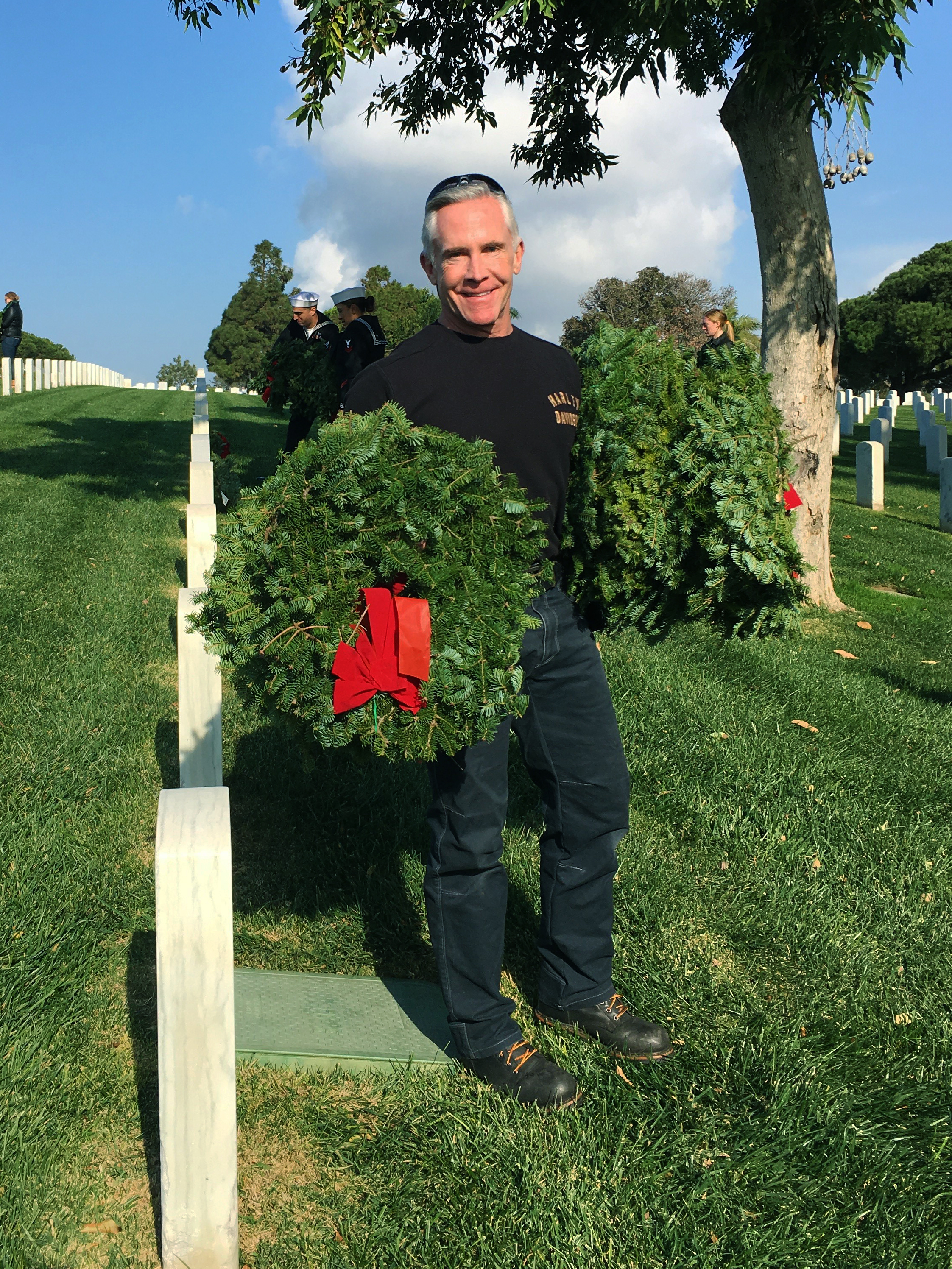 Mark Walsh at Wreaths Across America, 2017