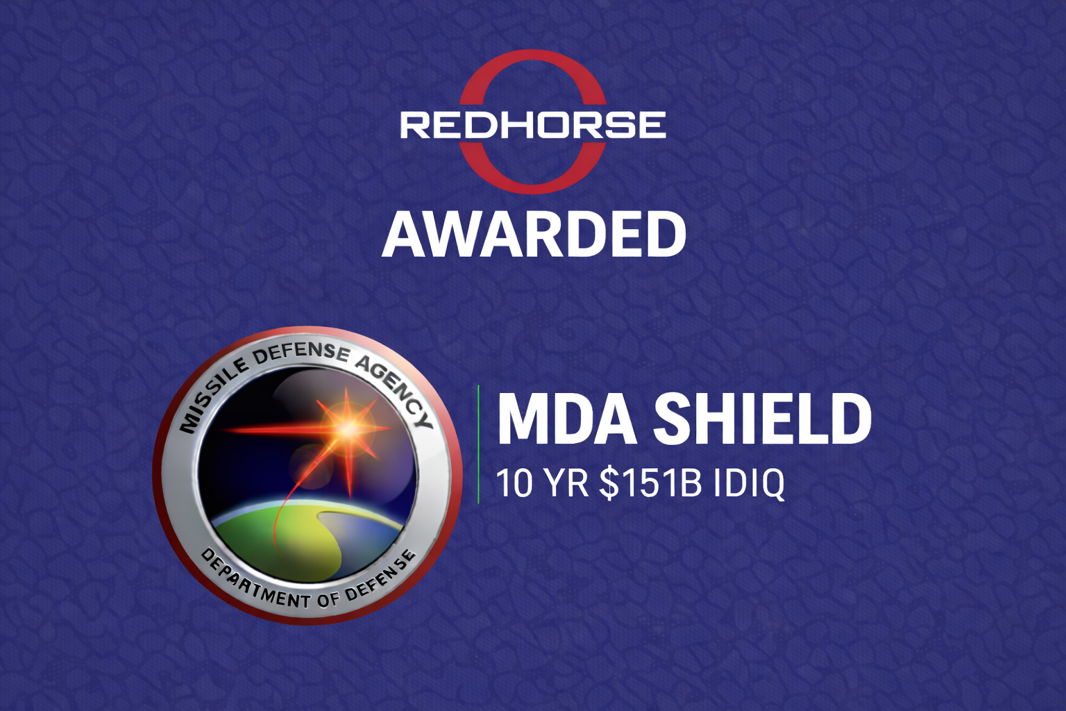 Mda Program Shield MDA SHIELD – Redhorse Corporation